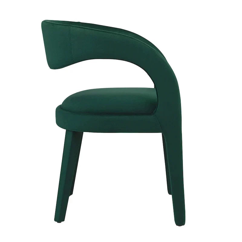 Set of Two Pinnacle Performance Velvet Dining Chairs