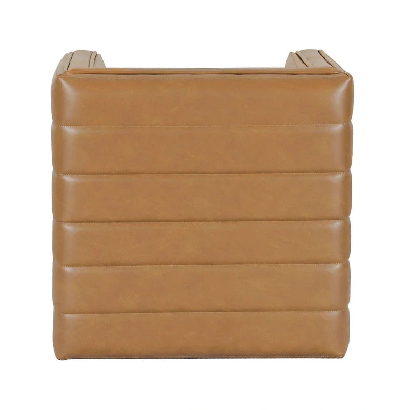 HomePop Contemporary Channel-Designed Ottoman