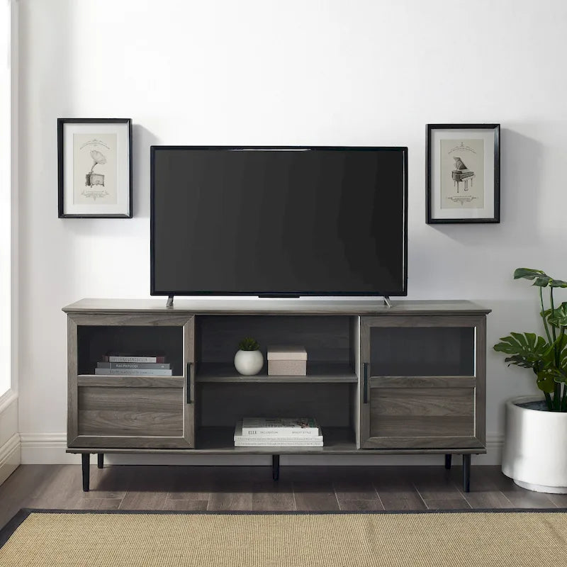 Middlebrook Jularbo 58-Inch Dual-Door Split Panel TV Stand