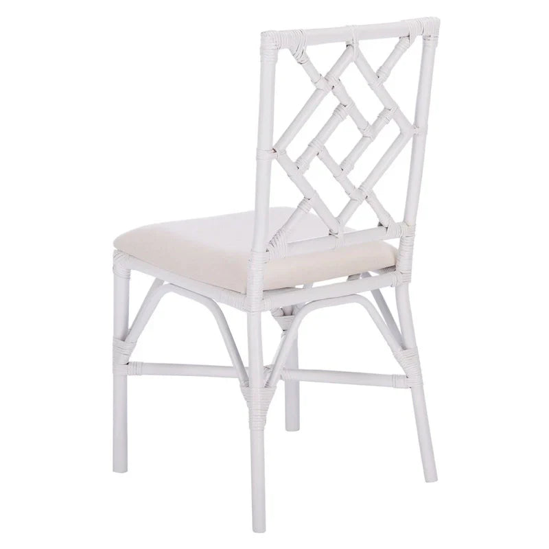 Set of 2 SAFAVIEH Maye Rattan Accent Chairs with Cushions - Dimensions: 18.5" W x 20.9" L x 35.8" H