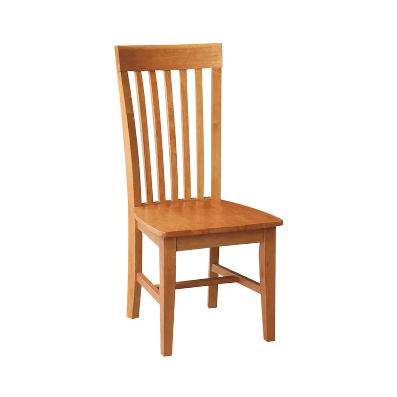 Set of 2 Cosmo Tall Mission Chairs in Solid Wood by International Concepts