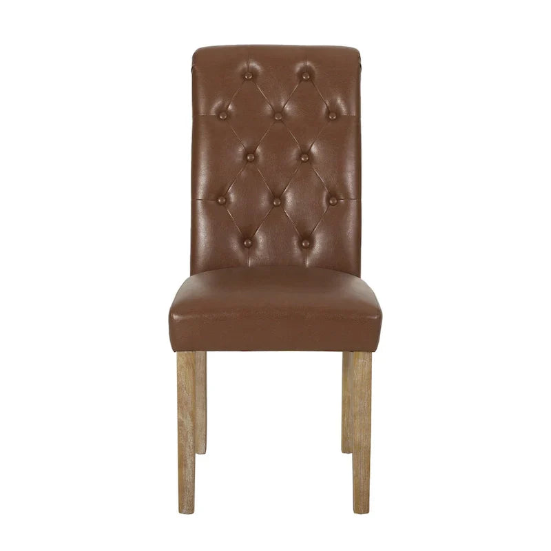 Set of 2 Aruda Upholstered Dining Chairs by Christopher Knight Home