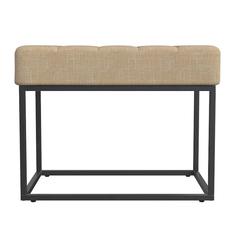 HomePop Theodore Upholstered Ottoman