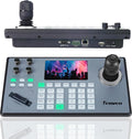 Tenveo NDI PTZ Camera Controller, 5" LCD, 4D Joystick, PoE, RS232
