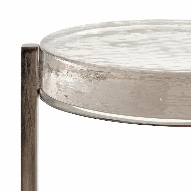 Kate and Laurel Aguilar Glamorous Drink Table - 9x9x23 Inches