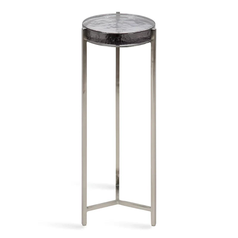 Kate and Laurel Aguilar Glamorous Drink Table - 9x9x23 Inches