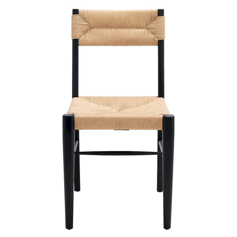 SAFAVIEH Couture Shazia Rattan Dining Chair Set (2 Pieces) - Dimensions: 16.3" W x 21.3" L x 34" H