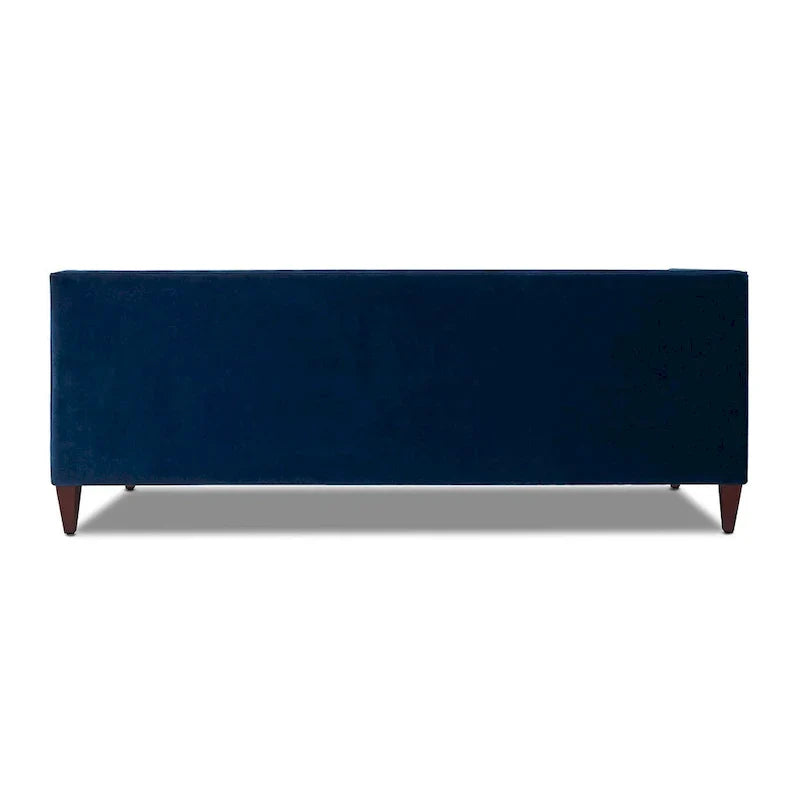 Jack 84 Mid-Century Modern Tuxedo Sofa with Decorative Bolster Pillows