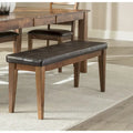 Kona Brandy Upholstered Backless Dining Bench
