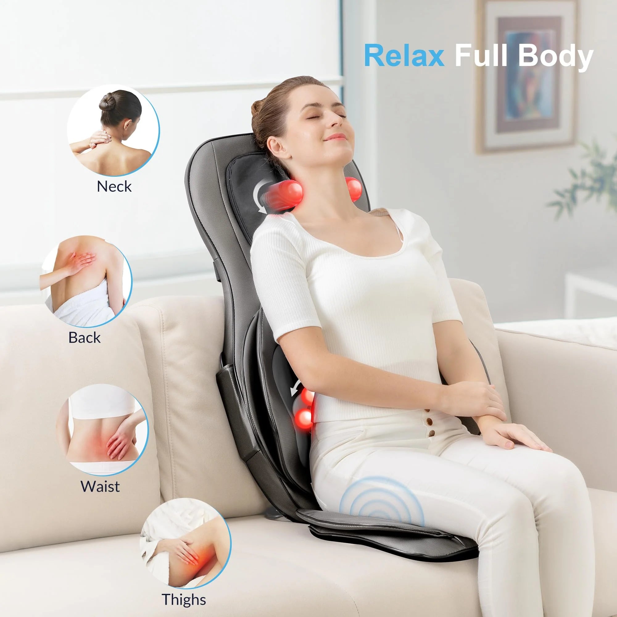 COMFIER Shiatsu Neck Back Massager with Heat