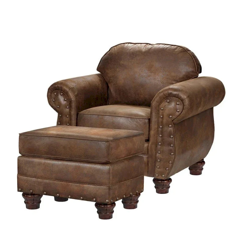 Sedona Arm Chair with Matching Ottoman - American Furniture Classics Model 9901-00-90
