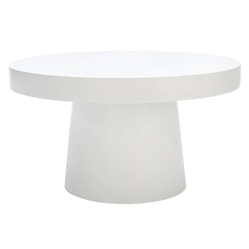 SAFAVIEH Berenice Round Coffee Table - Paper Mache - Dimensions: 31.6" W x 31.6" L x 17.8" H