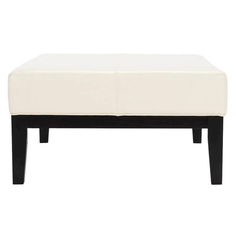 SAFAVIEH Tonja Brown Bicast Leather Rectangular Ottoman
