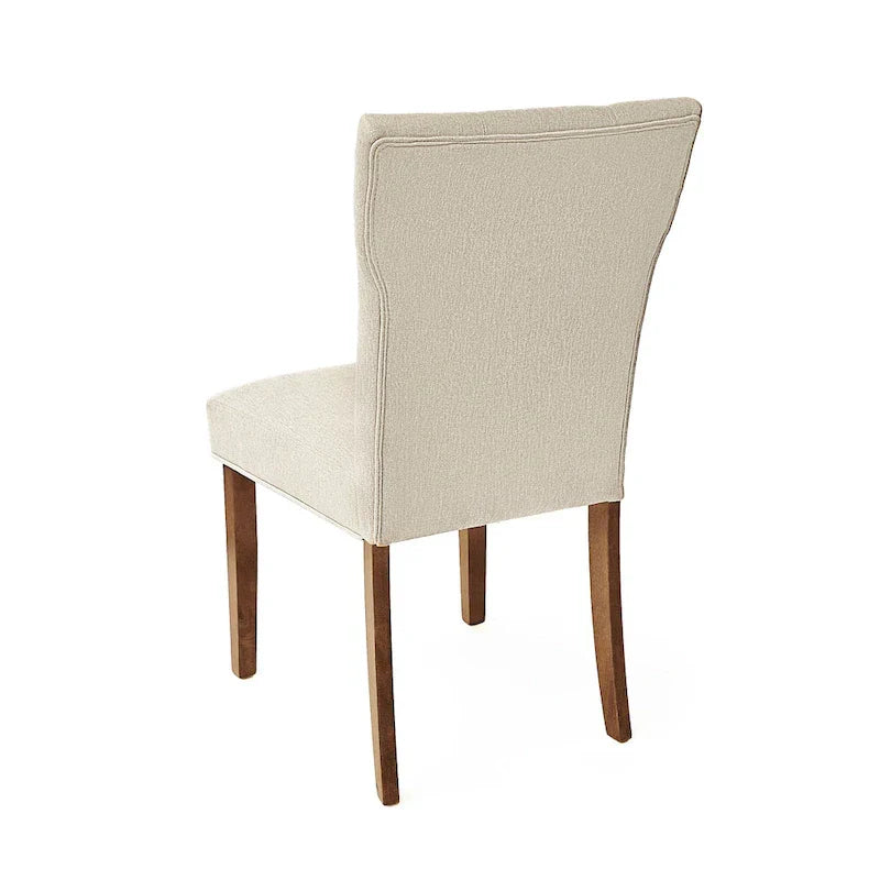 Set of 2 Chastin Farmhouse Upholstered Dining Chairs in Rubberwood by Christopher Knight Home