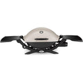 Weber Q 2200 Portable Gas Grill, 1-Burner, Titanium, 12,000 BTU, 280 sq in Cooking Area