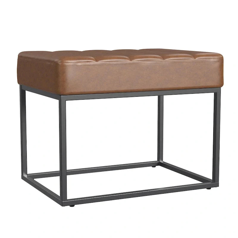 HomePop Theodore Upholstered Ottoman
