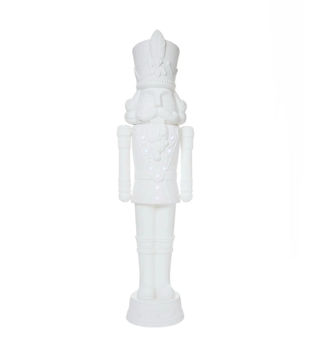 2025 Holiday Time 75” 6 Foot Nutcracker Christmas Statue Decoration, Lights/Music