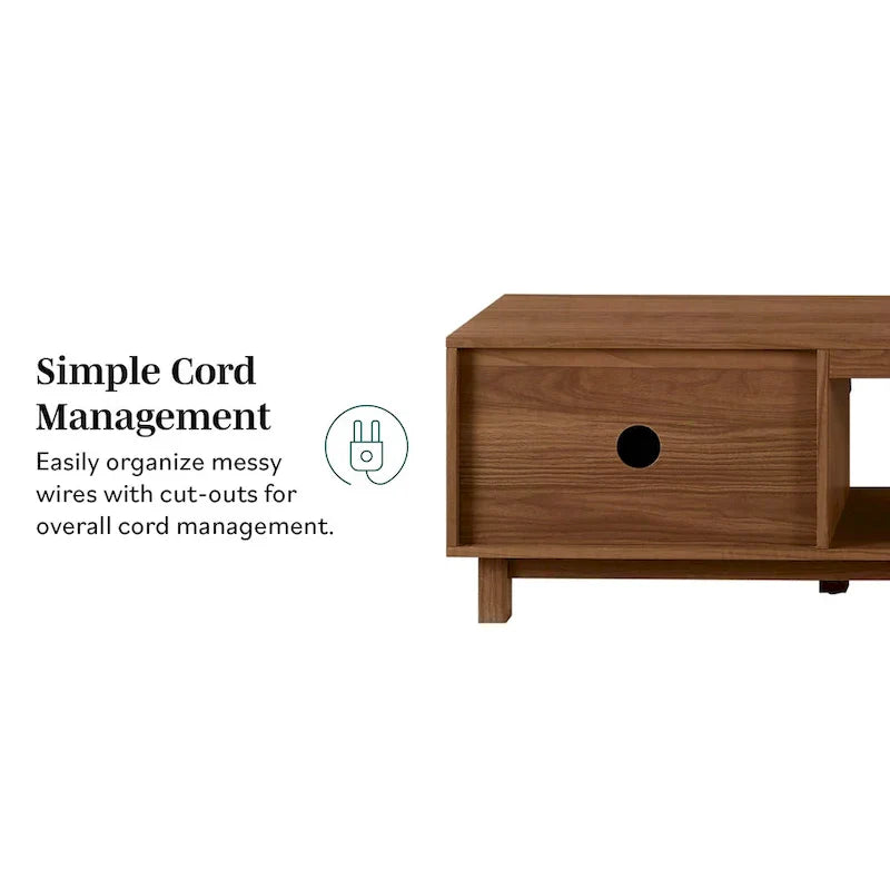 Middlebrook Designs Contemporary 70-Inch TV Stand with Fluted Doors
