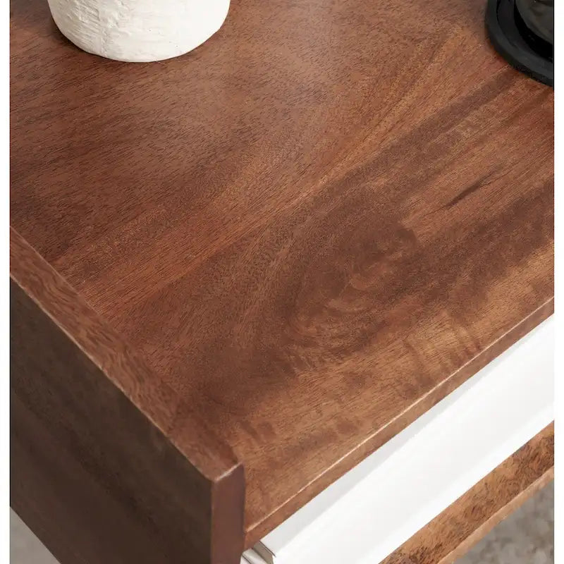 Kate and Laurel Quilby Wooden Side Table - 18 x 14 x 27 Inches