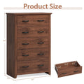 5 Drawer Chest Storage Dresser Tall Cabinet Organizer Bedroom Hallway