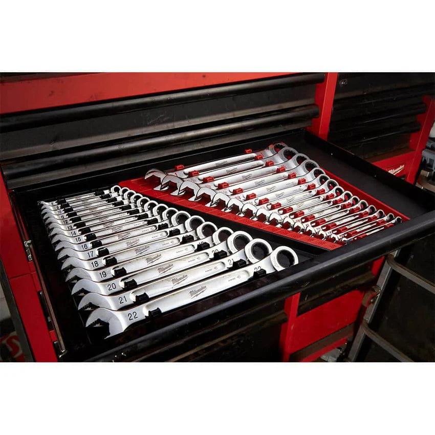 2025 SAE/Metric Combination Ratcheting Wrench Mechanics Tool Set (30-Piece) 48-22-9416-48-22-9516