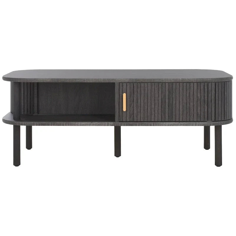 SAFAVIEH Home Tealla 2-Door Tambour Coffee Table - 43"W x 22"D x 17"H