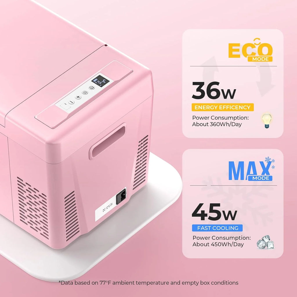 12 Volt Refrigerator 12V Car Fridge 23 Quart Portable Freezer Compressor Cooler 12/24V DC 110~240 Volt AC for Truck Van RV Camper SUV Travel Camping Road Trips Tailgating -7��~50��