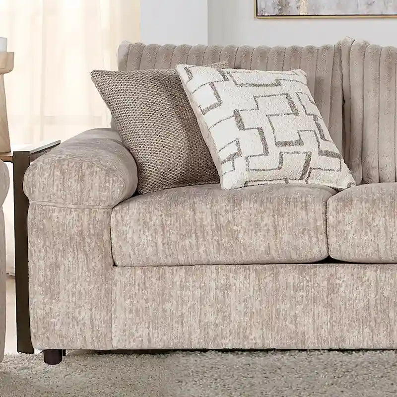 Roundhill Furniture Nason Wide Wale Corduroy Sofa, Loveseat, and Cuddle Chair Collection