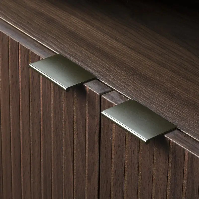Merk 2-Door Walnut Cabinet