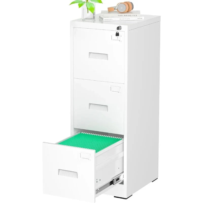 Metal Locking File Cabinet with 3 Drawers for Home Office