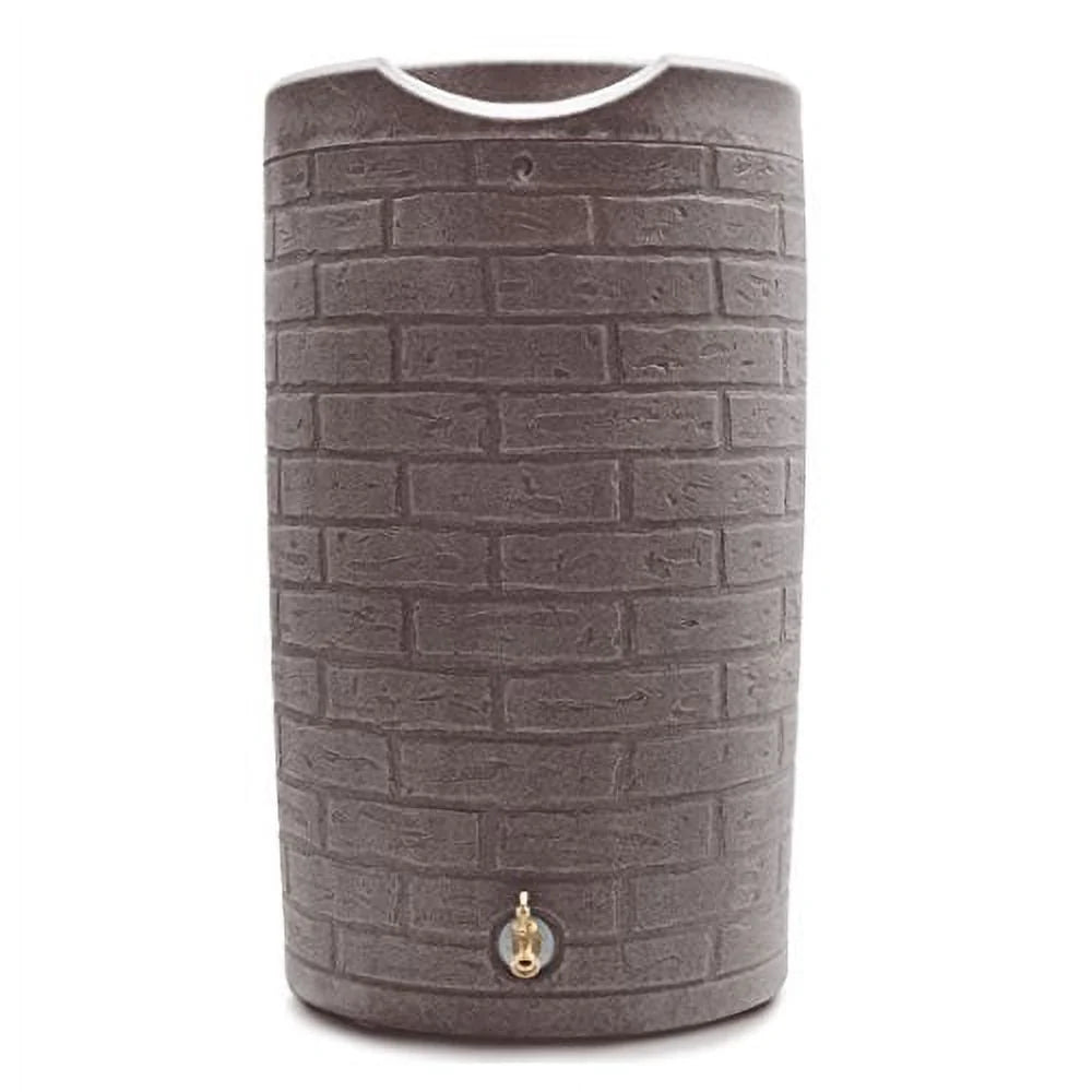 Good Ideas IMP-D50-DAR Impressions Downton Rain Saver Rain Barrel, 50 Gallon, Dark Granite