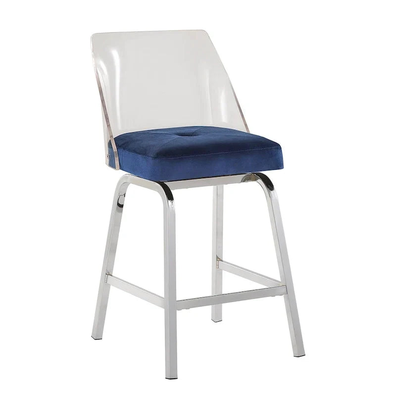iNSPIRE Q Bold Lennox Velvet Counter Height Stools - Set of 2