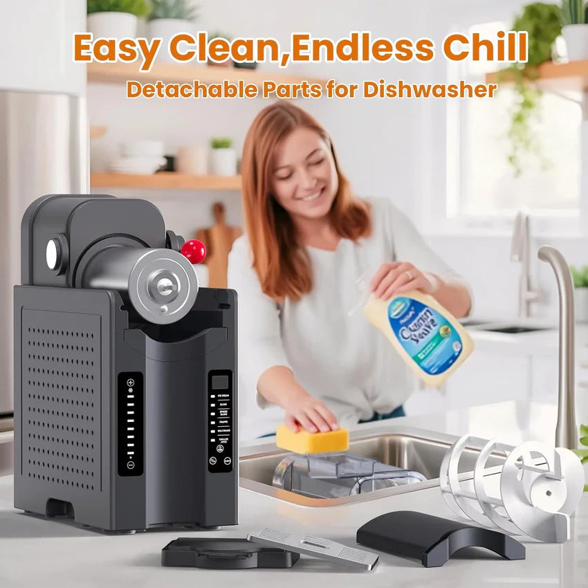 Soft Serve Ice Cream Machine,Slushy Machine for Home