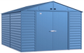 Arrow Select Steel Storage Shed, 10x14, Blue Grey