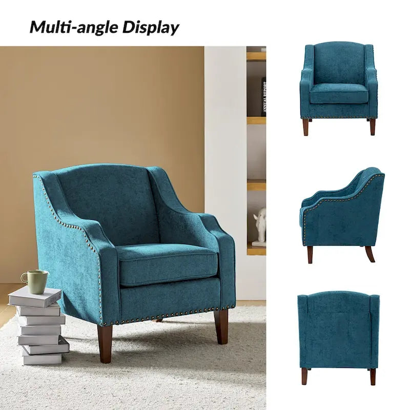 Set of 2 Lucretius Armchairs with Nailhead Trim by HULALA HOME