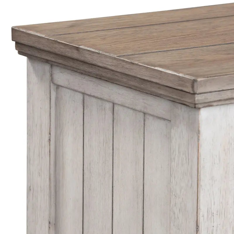 Heartland Antique White & Tobacco 9-Drawer Chest