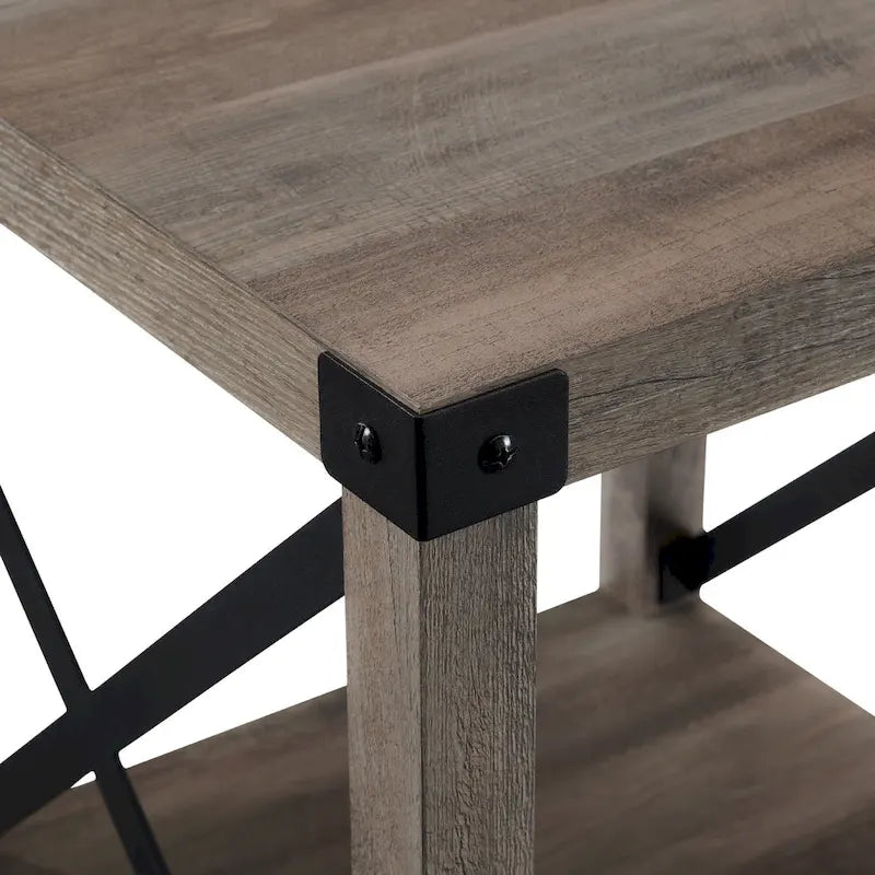 Set of 2 Middlebrook Kujawa 18-Inch X-Side Accent Tables