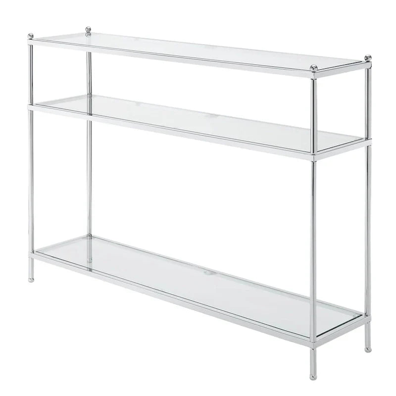 Royal Crest 3-Tier Glass Console Table by Convenience Concepts