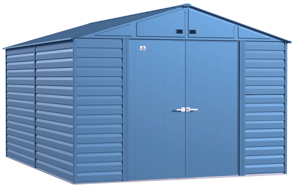 2025 Select Steel Storage Shed, 10x14, Blue Grey