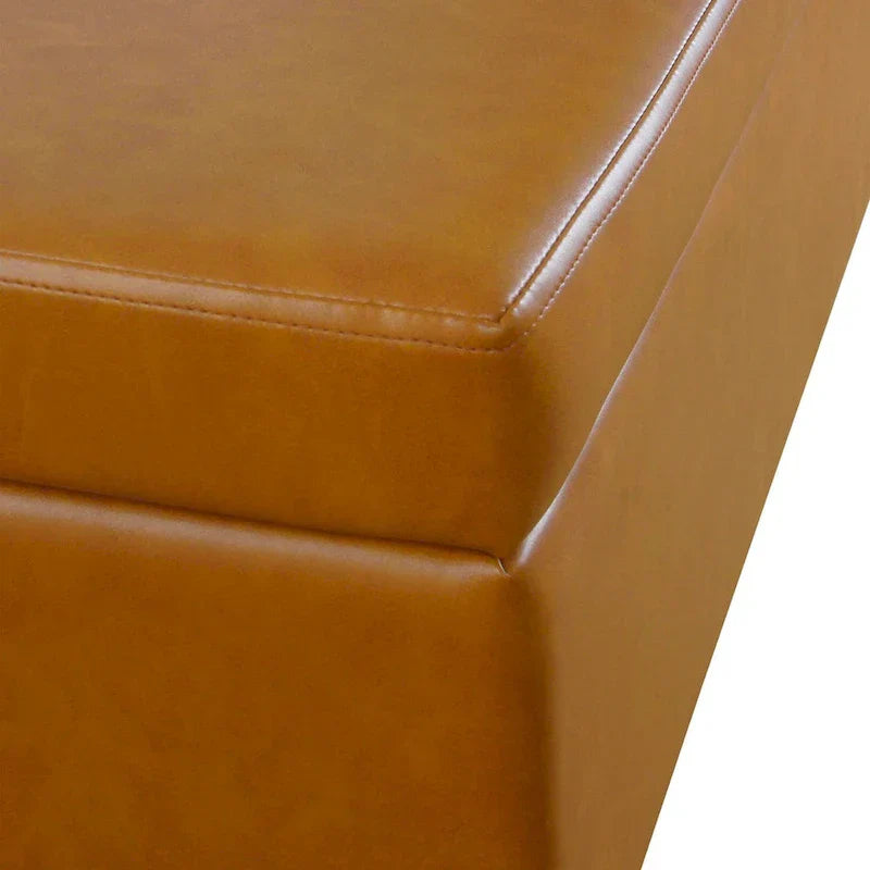 HomePop Metal-Leg Storage Bench