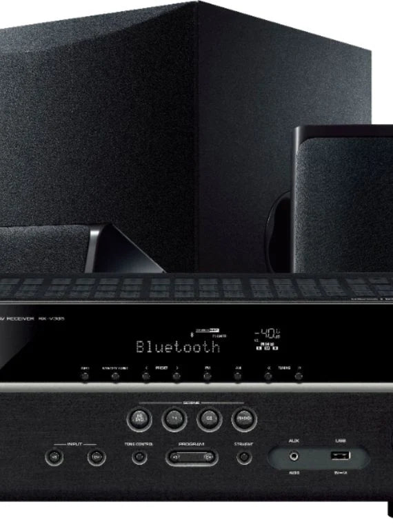2025 Yamaha – 5.1-Channel 4K Home Theater Speaker System with Powered Subwoofer and Bluetooth Streaming – Black