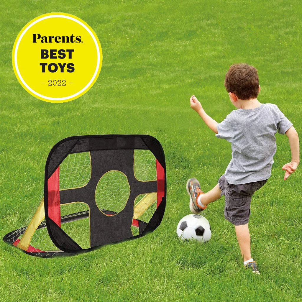 Best 2-In-1 Kids Pop Up Football Soccer Goal Net With Portable Bag