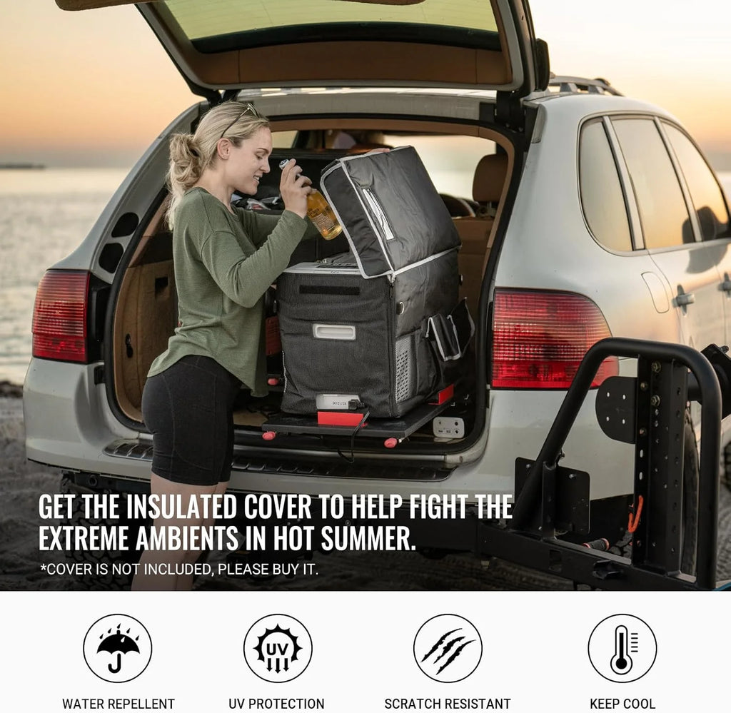 12 Volt Refrigerator 12V Car Fridge 23 Quart Portable Freezer Compressor Cooler 12/24V DC 110~240 Volt AC for Truck Van RV Camper SUV Travel Camping Road Trips Tailgating -7��~50��