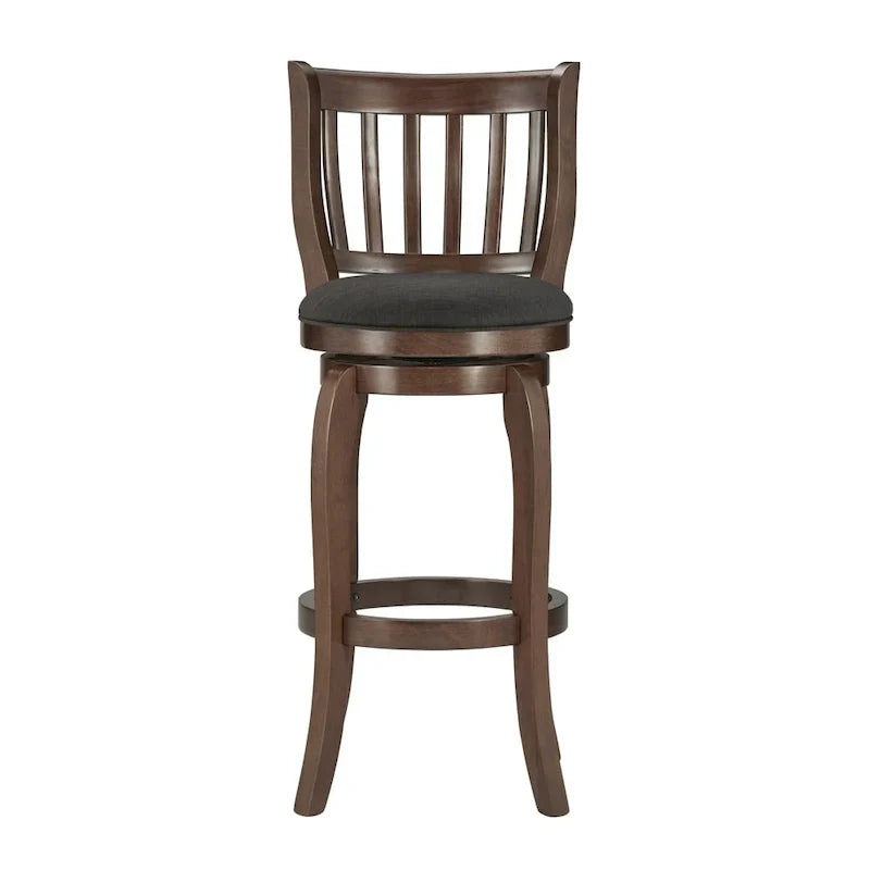 iNSPIRE Q Classic Ali 29-Inch High Back Swivel Bar Stool in Modern Linen