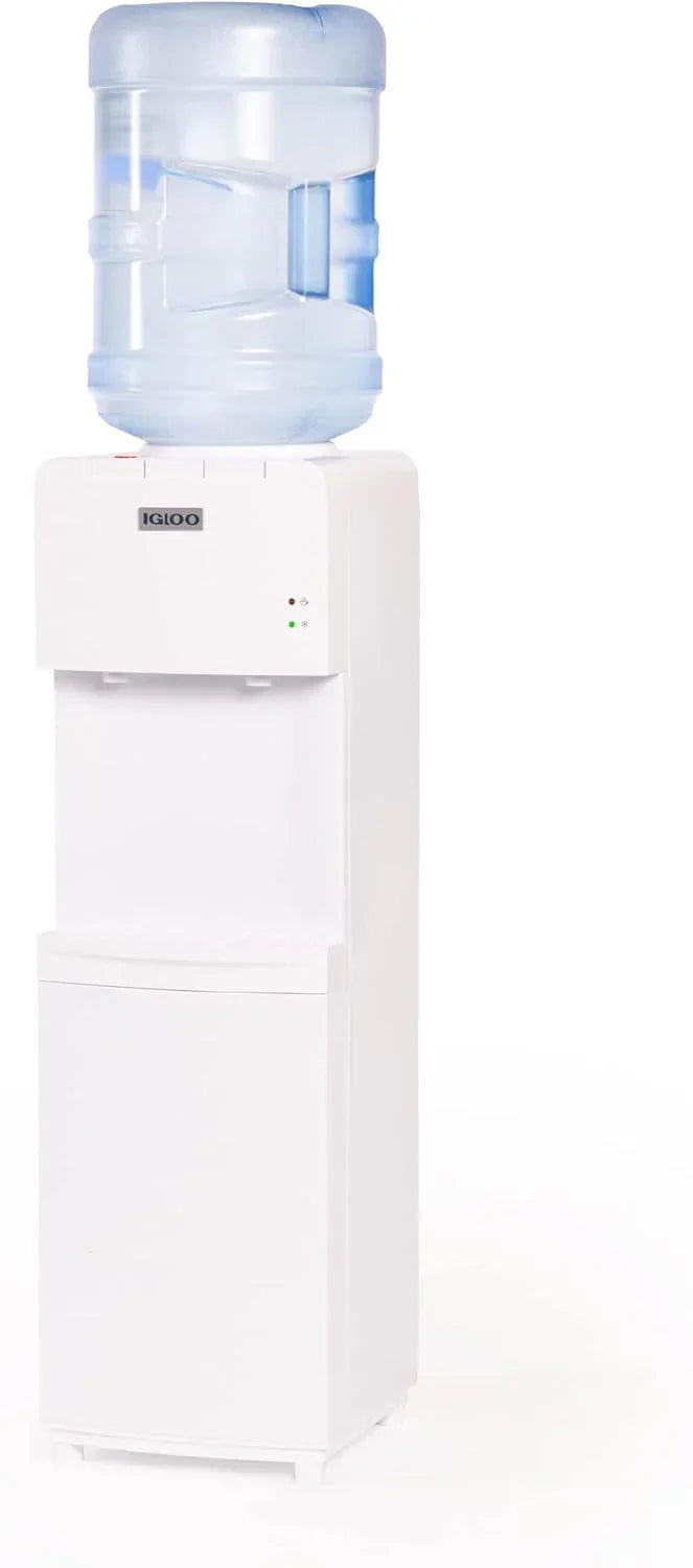 Igloo Bottom Loading Water Cooler Hot Cold Room Temperature Dispenser Holds 5 Gallon Jugs