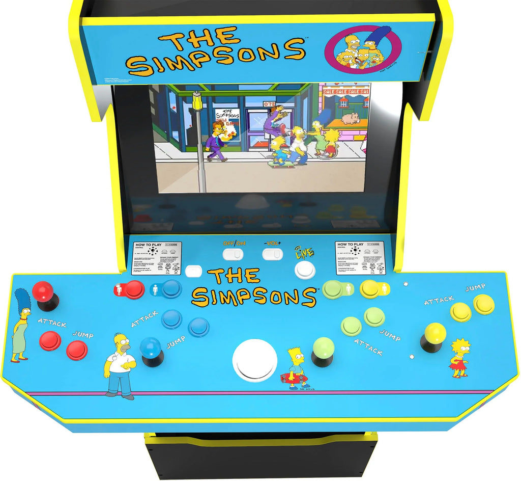 Arcade1Up &ndash; The Simpsons 30th Edition Arcade with Stool and Tin &ndash; Multi