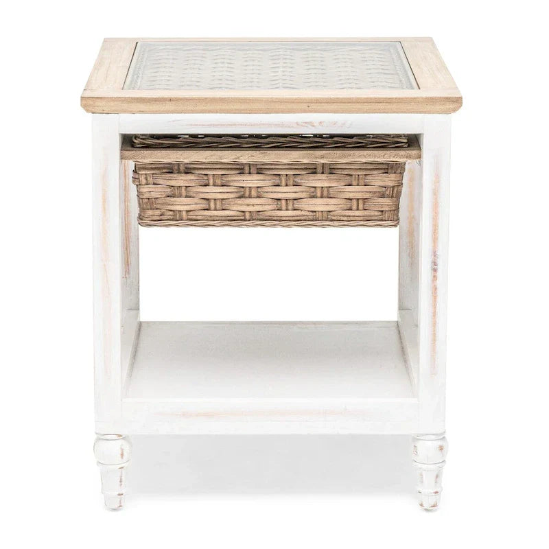 Island Breeze Single-Basket Side Table