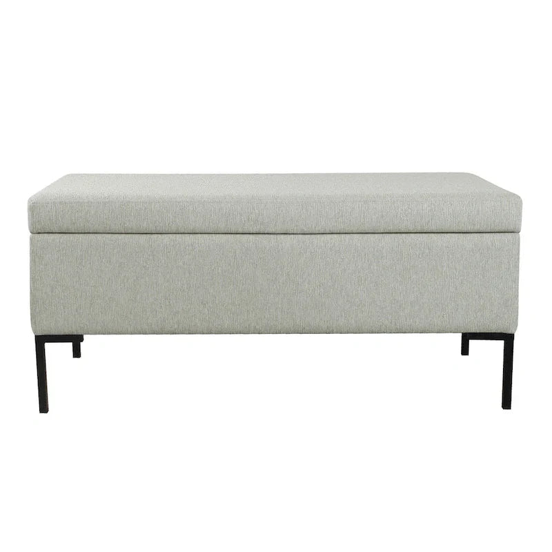 HomePop Metal-Leg Storage Bench