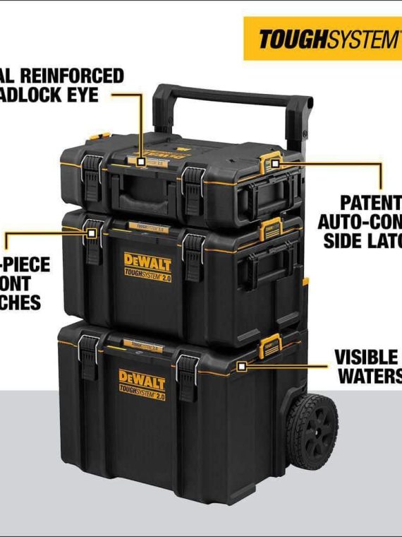 TOUGHSYSTEM 2.0 24 in. Tower Tool Box System (3 Piece Set) DWST60437
