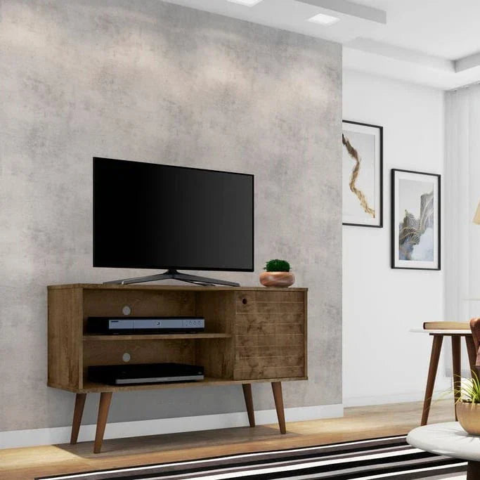 Mid-Century Modern Liberty Dual-Shelf TV Console